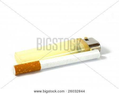 Cigarette and lighter