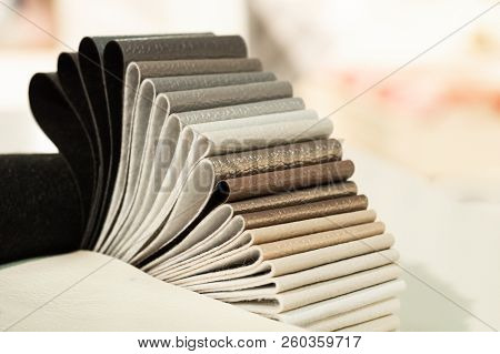 Catalog Of Multicolored Imitation Leather From Matting Fabric Texture Background, Leatherette Fabric