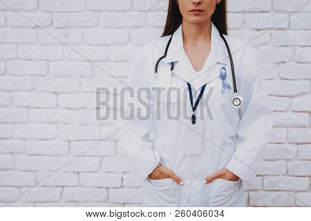 Stethoscope And Help People With Therapy And Pharmacy. Profession Pharmacy With Sign. Health And Hap