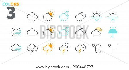 Weather Ui Pixel Perfect Well-crafted Vector Thin Line Icons 48x48 Ready For 24x24 Grid For Web Grap