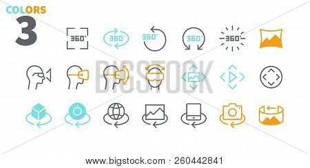 360 Degrees Ui Pixel Perfect Well-crafted Vector Thin Line Icons 48x48 Ready For 24x24 Grid For Web 