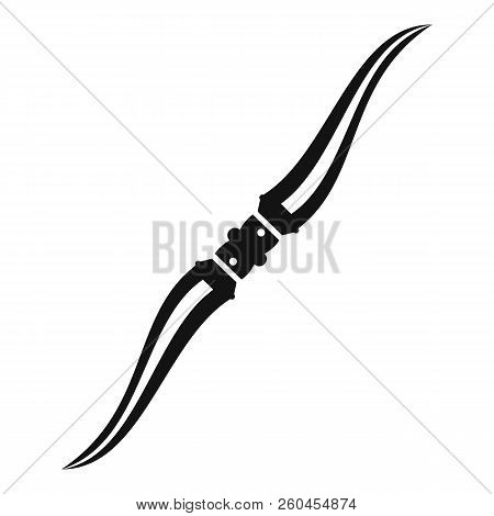 Throwing Ninja Knife Icon. Simple Illustration Of Throwing Ninja Knife Icon For Web