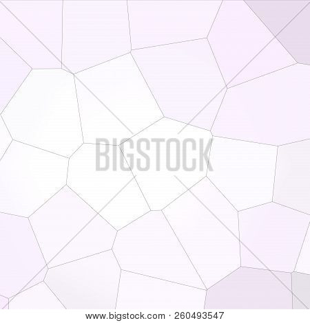 Abstract Illustration Of Square Anti-flash White Colorful Giant Hexagon Background, Digitally Genera