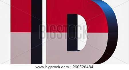 3d Standard Country Code Letters - Abbreviation Standart Code - Indonesia