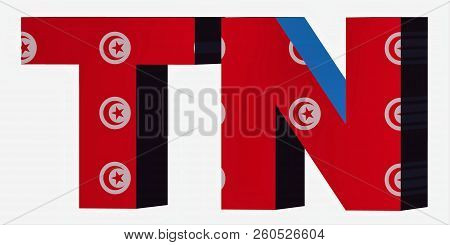 3d Standard Country Code Letters - Abbreviation Standart Code - Tunisia