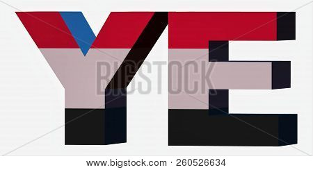 3d Standard Country Code Letters - Abbreviation Standart Code - Yemen