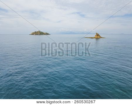 Torre Degli Appiani. Island In Punta Ala. Italy  Landscape