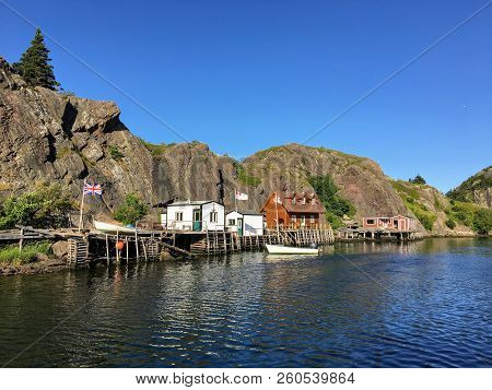 An Interesting View Of The Small Fishing Village And Local Brewery Of Quidi Vidi, Just Outside St. J
