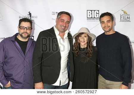 LOS ANGELES - SEP 26:  Ron Truppa, Carl Cafaro, Rosie Perez, Ramon Rodriguez at the Catalina Film Festival - Opening Night at the Art Theater on September 26, 2018 in Long Beach, CA