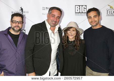 LOS ANGELES - SEP 26:  Ron Truppa, Carl Cafaro, Rosie Perez, Ramon Rodriguez at the Catalina Film Festival - Opening Night at the Art Theater on September 26, 2018 in Long Beach, CA