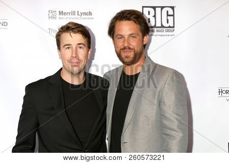 LOS ANGELES - SEP 26:  Dan Mayfield, Aaron Lieber at the Catalina Film Festival - Opening Night at the Art Theater on September 26, 2018 in Long Beach, CA