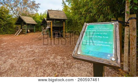 London, Uk - May 23 2018: The Diana, Princess Of Wales Memorial Playground Is A Memorial To Diana, P