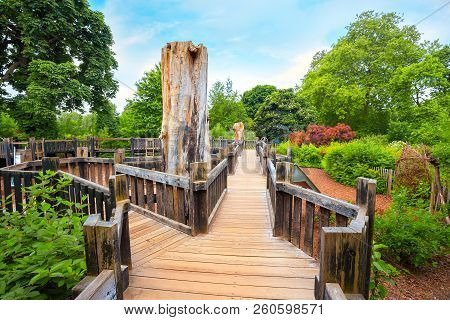 London, Uk - May 23 2018: The Diana, Princess Of Wales Memorial Playground Is A Memorial To Diana, P