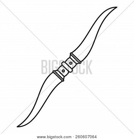 Steel Throwing Knife Icon. Outline Illustration Of Steel Throwing Knife Icon For Web