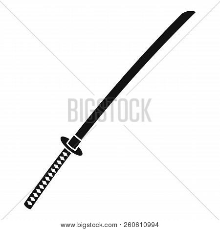 Japanese Katana Icon. Simple Illustration Of Japanese Katana Icon For Web