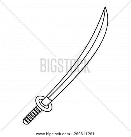 Katana Icon. Outline Illustration Of Katana Icon For Web
