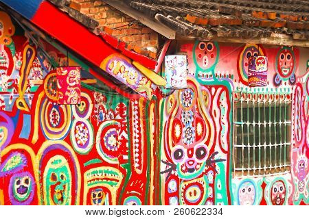 Taichung, Taiwan - 20 February, 2016 : Favourite Rainbow Village Travel In Taiwan On 20 February, 20