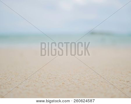 Emtry Tropical Idyllic Beach Background.beautiful Endless Horizon With Sky And White Sand.samae San 