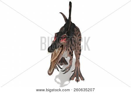 Spinosaurus Set Of Angles On A White Background 3d Illustration