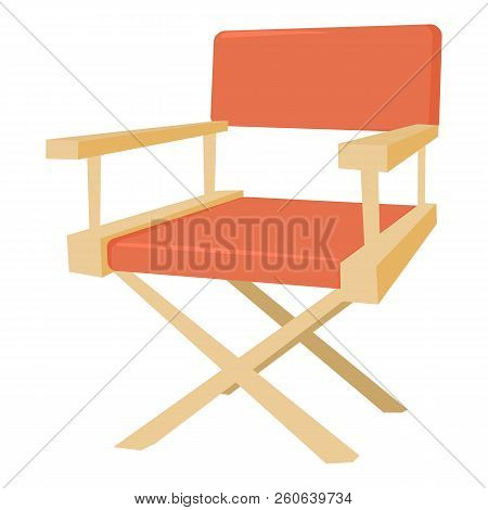 Film Director Chair Icon. Cartoon Illustration Of Film Director Chair Icon For Web