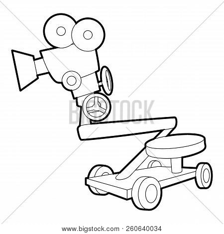 Camera Up Icon. Outline Illustration Of Camera Up Icon For Web