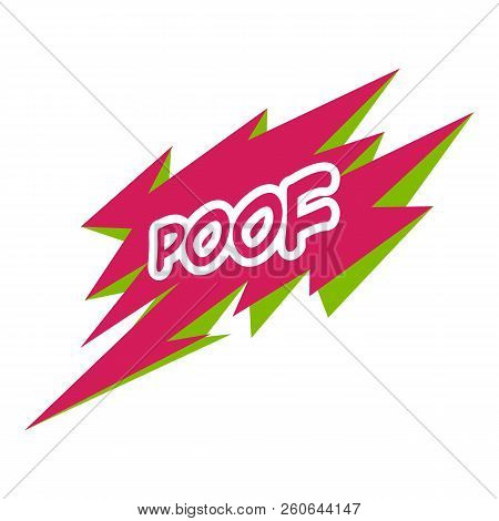 Poof Icon. Pop Art Illustration Of Poff Icon For Web