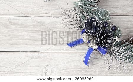 Christmas Accessories Cone On Wooden