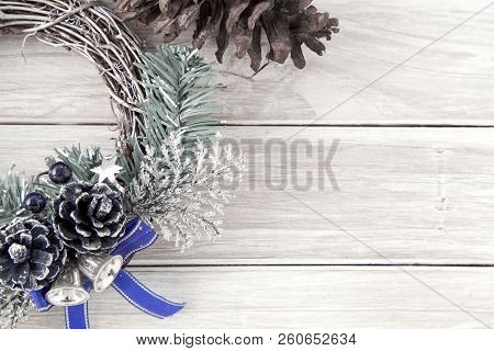 Christmas Accessories Cone On Wooden