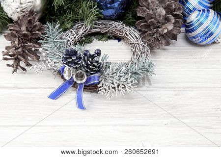 Christmas Accessories Cone On Wooden