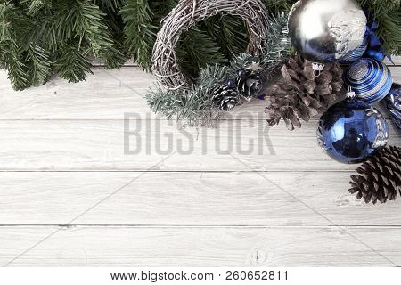 Christmas Accessories Cone On Wooden