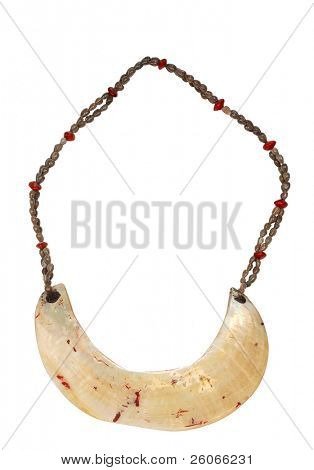 Shell necklace from Papua New Guinea â symbol of rich man