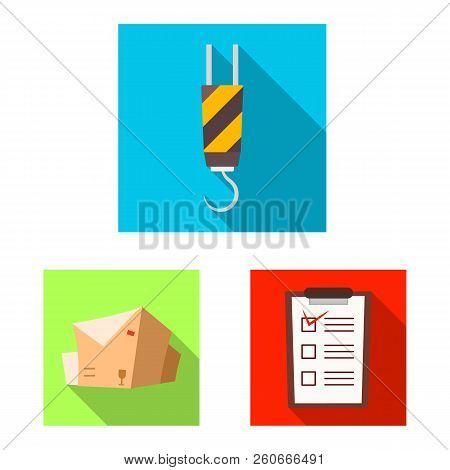 Isolated Object Of Goods And Cargo Icon. Set Of Goods And Warehouse Vector Icon For Stock.