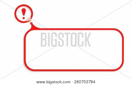 Red Text Frame Your Vector & Photo (Free Trial) | Bigstock