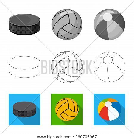 Vector Illustration Of Sport And Ball Sign. Collection Of Sport And Athletic Stock Vector Illustrati