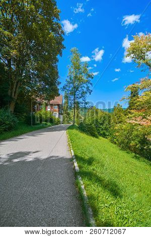 Alley In Bolsternang, Isny Im Allgau, Germany