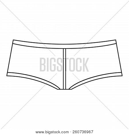 Woman Boyshorts Icon. Outline Illustration Of Woman Boyshorts Icon For Web