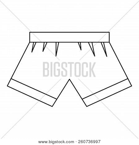 Boxer Briefs Icon. Outline Illustration Of Boxer Briefs Icon For Web