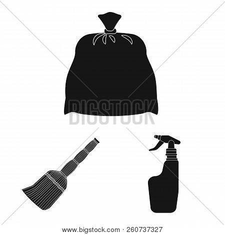 Isolated Object Of Cleaning And Service Logo. Set Of Cleaning And Household Stock Vector Illustratio