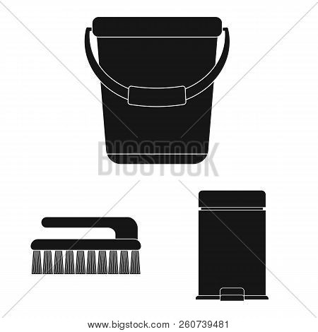 Vector Design Of Cleaning And Service Symbol. Collection Of Cleaning And Household Vector Icon For S