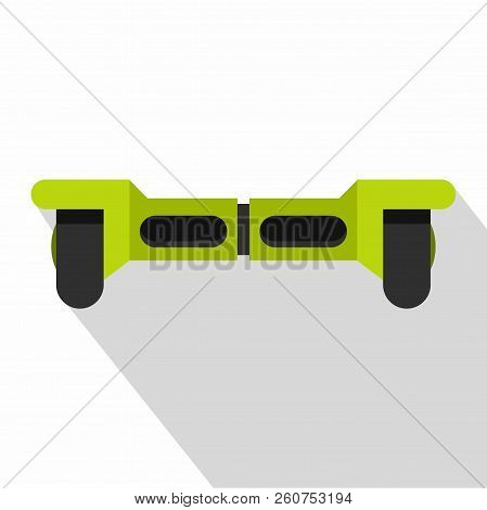 Green Hoverboard Icon. Flat Illustration Of Hoverboard Icon For Web Isolated On White Background