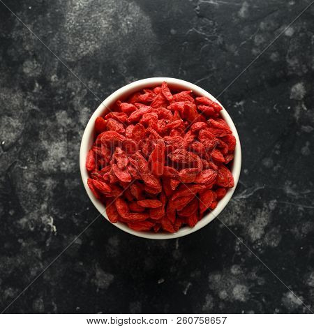 Dried Fruits Of Goji Berries Or Wolfberry