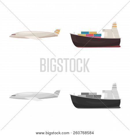 Vector Illustration Of Goods And Cargo Icon. Set Of Goods And Warehouse Vector Icon For Stock.