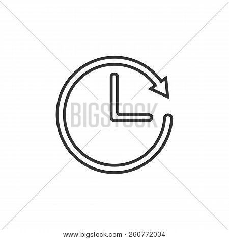 Time Sign. Alarm, Clock Icon, Vector Illustration. Flat Design.