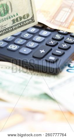 blurred waller and dollar money background like concept of success prosperity and business