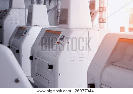Modern Plant For The Production Of Food Flour And Cereals, Equipment For Flour Production, Breadstuf