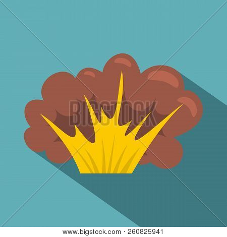 High Powered Explosion Icon. Flat Illustration Of High Powered Explosion Icon For Web