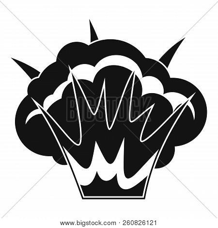 Projectile Explosion Icon. Simple Illustration Of Projectile Explosion Icon For Web