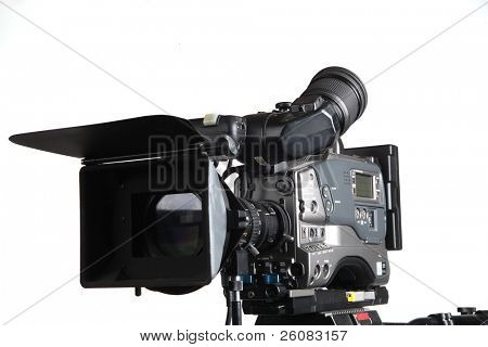 Professionelle studie Video kamera foran