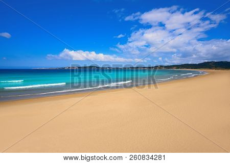 Espineiro Lanzada beach in Pontevedra of Galicia in Sanxenxo also Sanjenjo at Spain