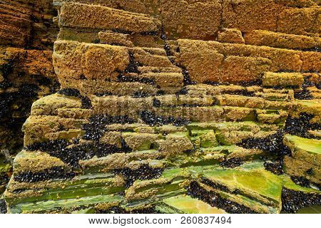 Playa las catedrales Catedrais beach in Ribadeo Galicia of Lugo Spain